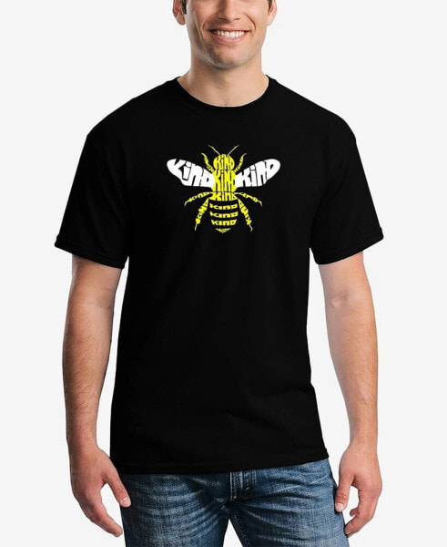 Men's Bee Kind Word Art Short Sleeve T-shirt
