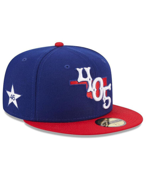 Men's Blue Oklahoma City Dodgers Authentic Collection Alternate Logo 59FIFTY Fitted Hat