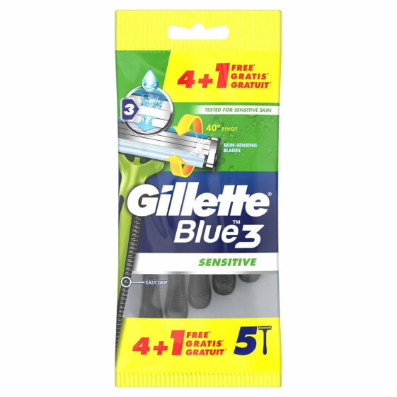Лезвия для бритья Gillette Blue Sensitive 5 штук