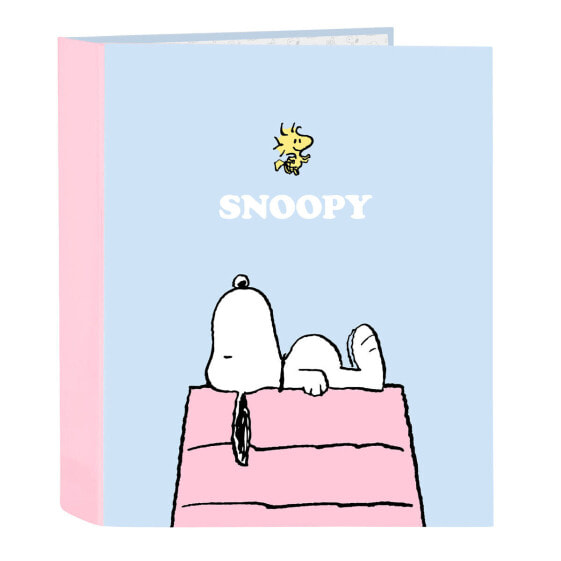 Ring binder Snoopy Imagine Blue A4 (27 x 33 x 6 cm)