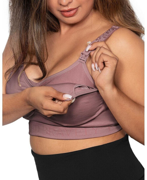 Plus Size Busty Sublime Hands-Free Pumping & Nursing Bra Fits 42B-48H