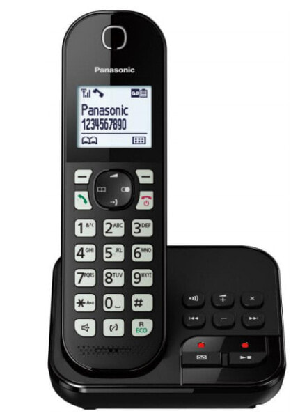 Panasonic KX-TGC460GB - DECT telephone - Wireless handset - Speakerphone - 120 entries - Caller ID - Black