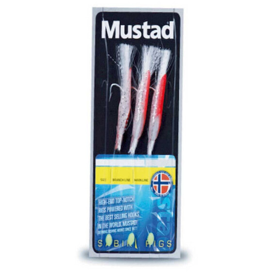 Приманка Mustad Daylight 3 крючка Feather Rig