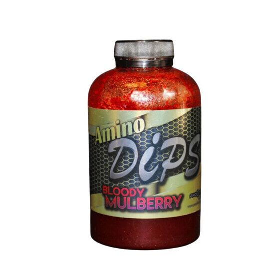 PRO ELITE BAITS Amino Dips Gold 500ml Bloody Mulberry Liquid Bait Additive