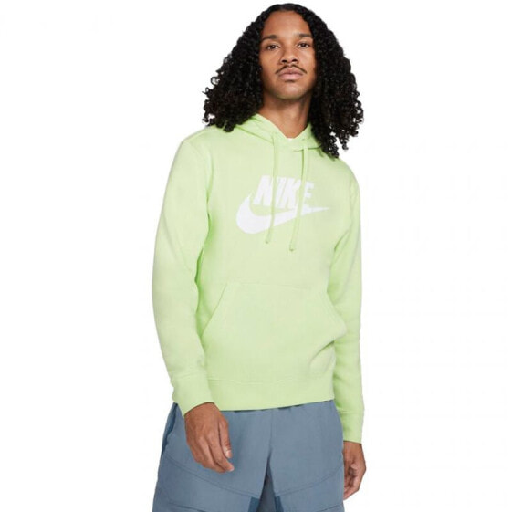 Мужское худи с капюшоном спортивное зеленое Nike NSW Club M BV2973-383