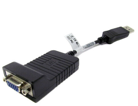 HP 753745-001 - 0.2 m - DisplayPort - VGA - Male - Female - Black