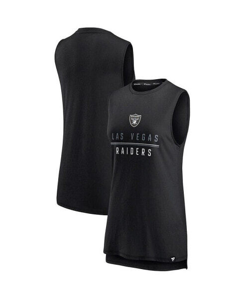 Women's Black Las Vegas Raiders True Contender Tank Top