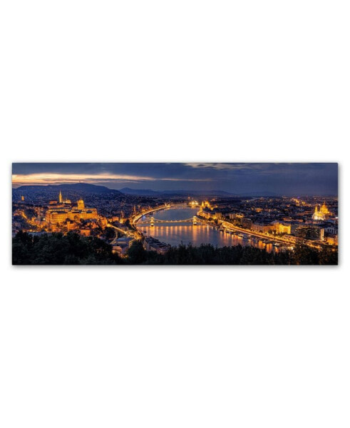 Картина холст "Панорама Будапешта" Trademark Global Thomas D Morkeberg - 19" x 6" x 2"
