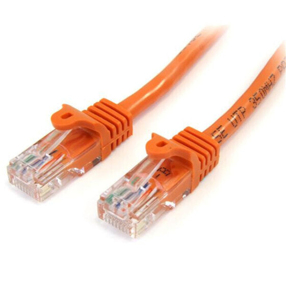 StarTech.com Cat5e Patch Cable with Snagless RJ45 Connectors - 2m - Orange - 2 m - Cat5e - U/UTP (UTP) - RJ-45 - RJ-45