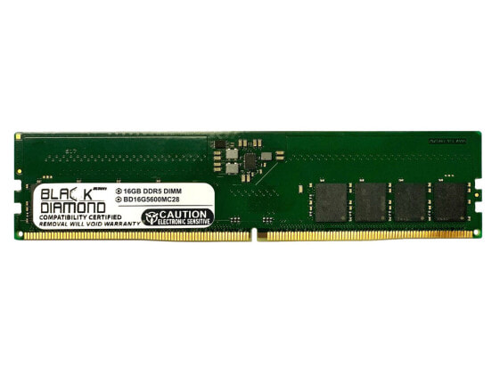 Black Diamond 32GB (2Rx8) DDR5 5600 Memory BD32G5600MC28