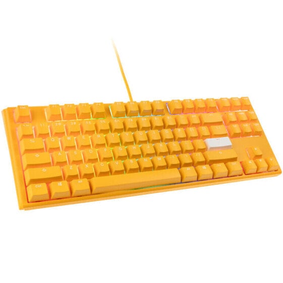 Ducky One 3 Yellow TKL Gaming Tastatur, RGB LED - MX-Clear (US)