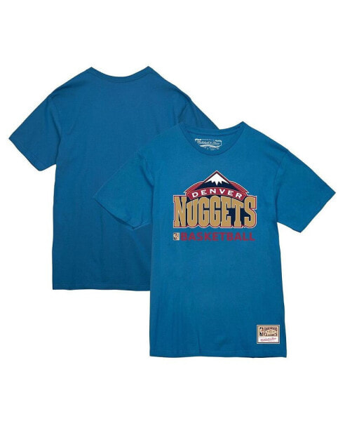 Men's Blue Denver Nuggets Hardwood Classics Vintage-like T-Shirt