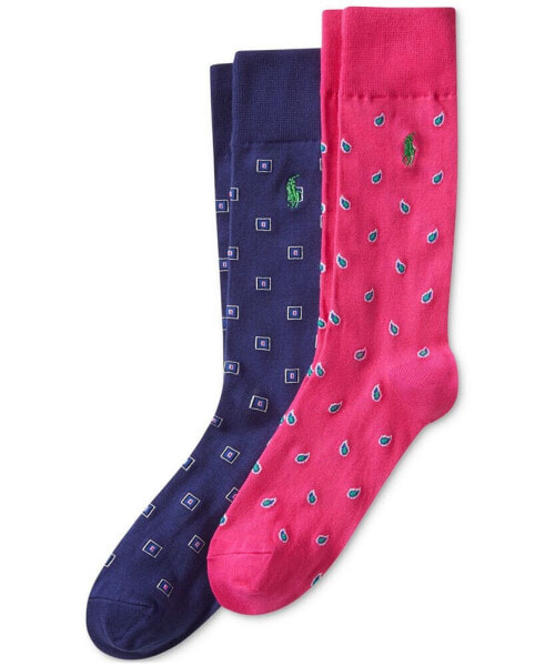 Men's 2-Pk. Foulard Slack Socks