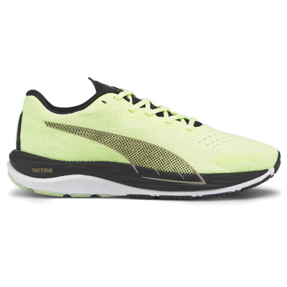 Puma Velocity Nitro 2 75Th Anniversary Running Mens Yellow Sneakers Athletic Sh