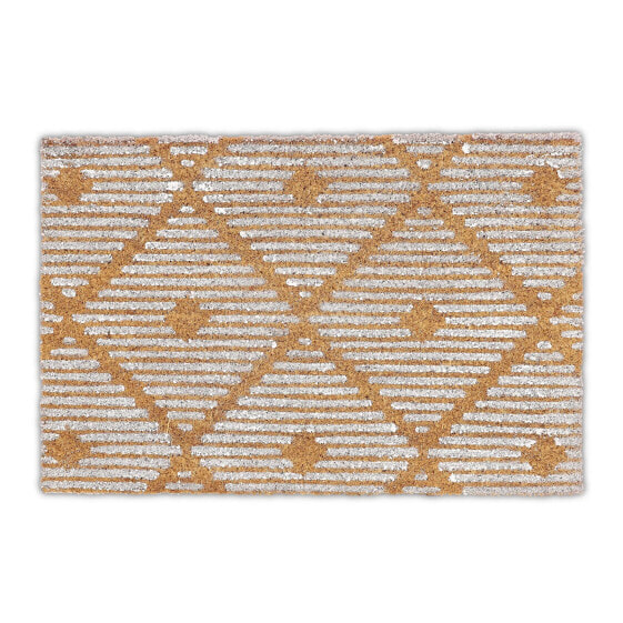 Kokos Fußmatte mit geometrischem Muster