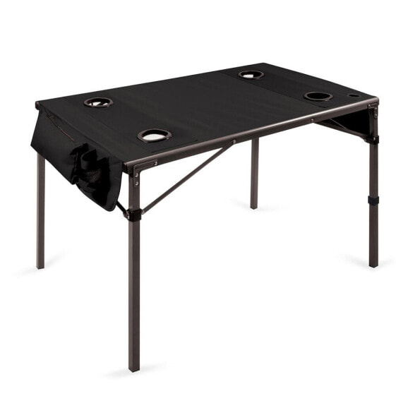 by Picnic Time Black Travel Table Portable Folding Table