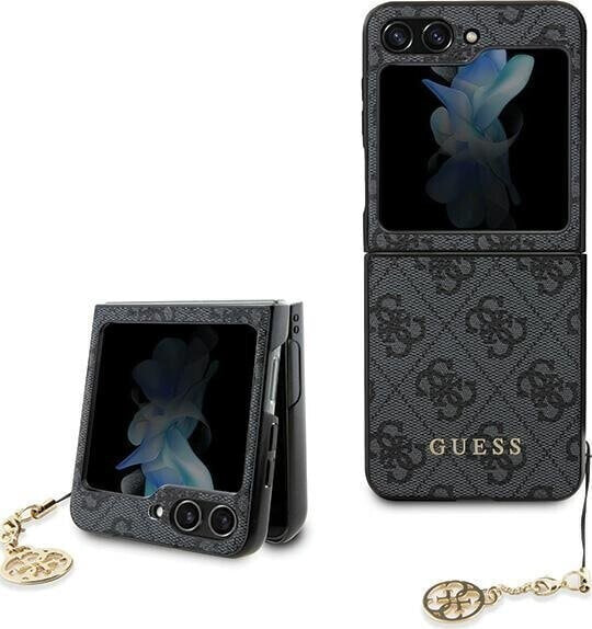 Guess Etui Guess GUHCZF5GF4GGR Samsung Galaxy Z Flip 5 hardcase 4G Charms Collection szary