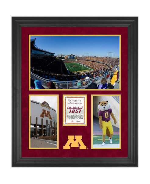 Minnesota Gophers TCF Bank Stadium Framed 20'' x 24'' 3-Opening Collage