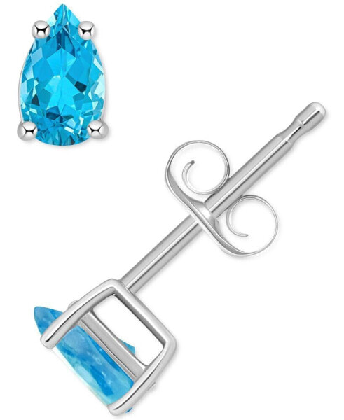 Серьги Macy's Blue Topaz Pear Stud