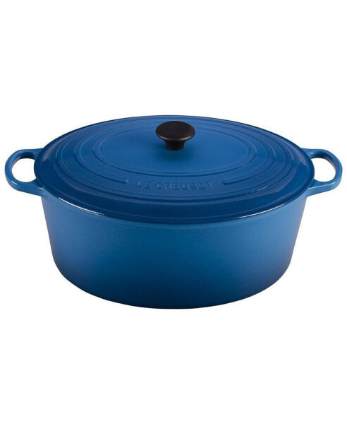 15.5 Quart Enameled Cast Iron Oval Dutch Oven