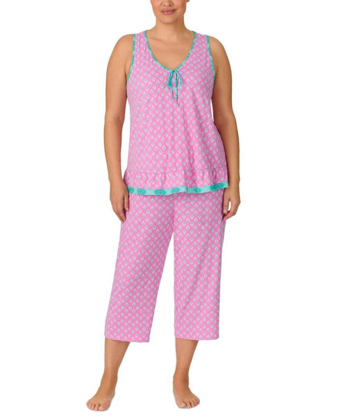 Пижама Ellen Tracy Plus Size с геометрическим принтом (2 шт.)