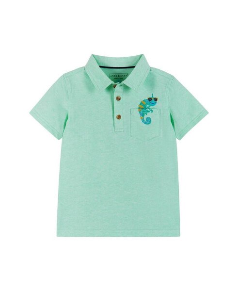 Toddler Boys / Toucan Pocket Knit Polo Shirt