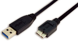 Кабель USB 3.0 3м LogiLink черный 3.2 Gen 1 (3.1 Gen 1) для подключения Male/Male Micro-USB B - USB A