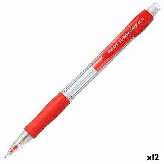 Цветные карандаши PILOT Super Grip Красные 0,5 мм (12 штук)