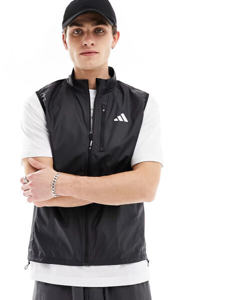 adidas Running Own the Run vest in black