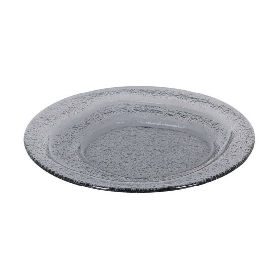 Плоская тарелка Inde Kilauea 24 x 24 x 2,5 cm Чёрный