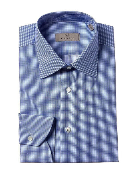 Canali Dress Shirt Men's Blue 44