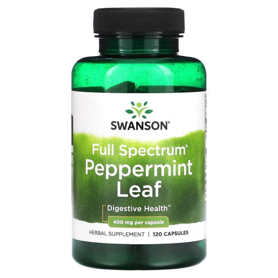 Full Spectrum Peppermint Leaf, 400 mg, 120 Capsules
