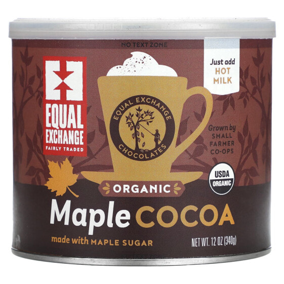 Equal Exchange, Органический кленовый какао, 340 г (12 унций)