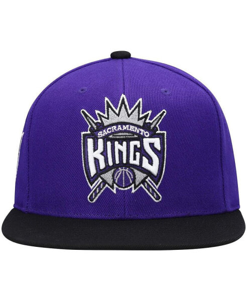 Men's Purple and Black Sacramento Kings Hardwood Classics Snapback Hat