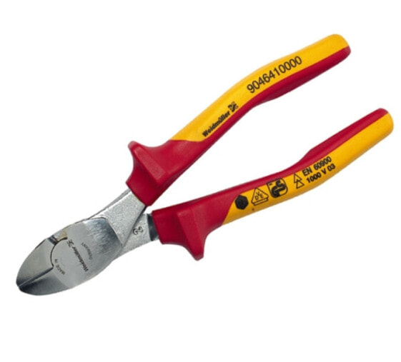 Weidmüller 9046340000 - Diagonal-cutting pliers - Abrasion resistant - Stainless steel - Red/Yellow - 160 mm - 251 g