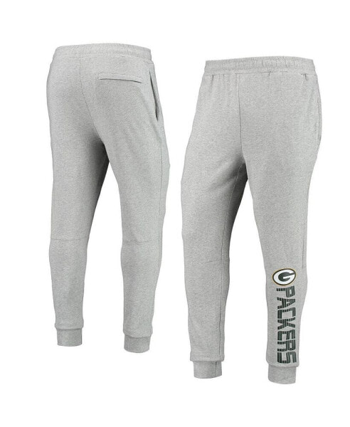 Men's Heathered Gray Green Bay Packers Jogger Pants