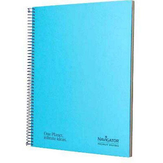 NAVIGATOR Spiral notebook A4 micro lined cover 120h 80gr horizontal 5 band 4 holes