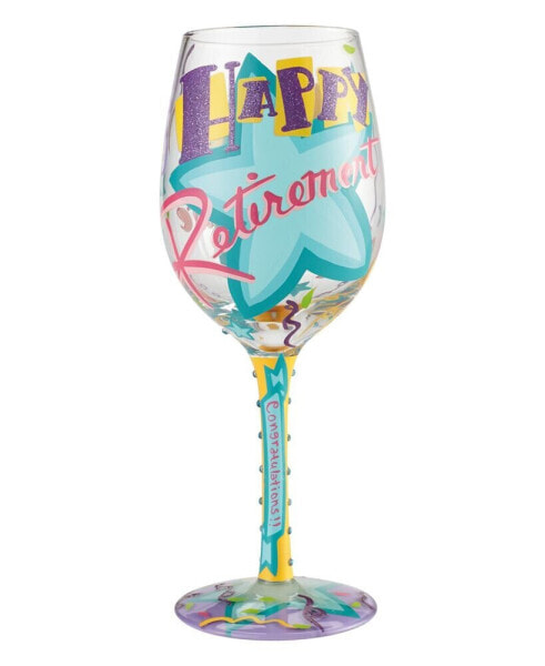 Lolita Happy Retirement Wine Glass