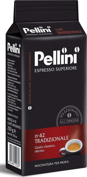 Pellini Kawa mielona 250 g PELLINI 40% Robusta, 60% Arabica (03PEL012)