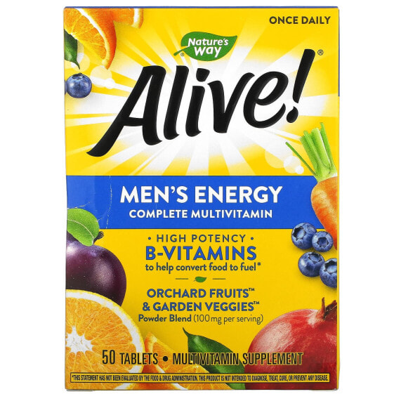 Alive!, Men's Complete Multivitamin, 50 Tablets