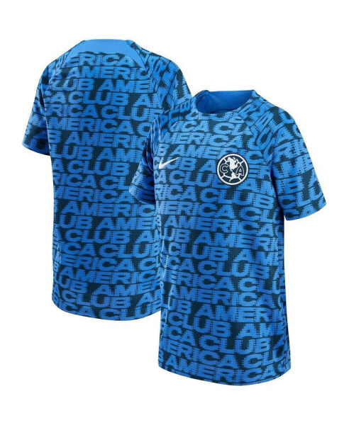 Big Boys Blue Club America 2022 Pre-Match Raglan Performance Top