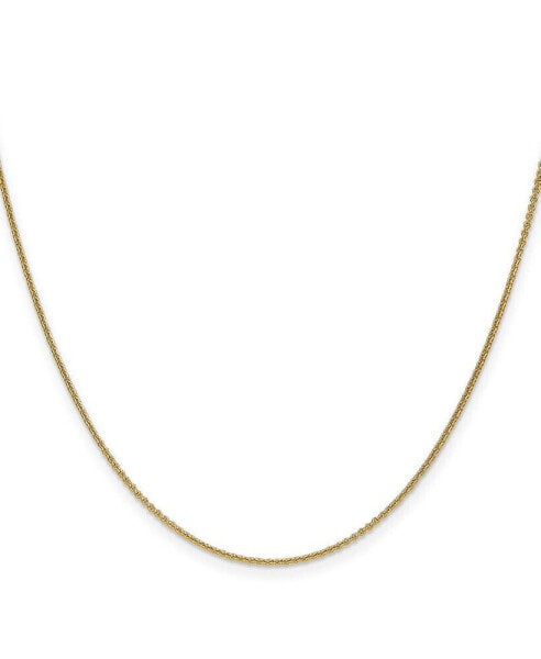 18k Yellow Gold 18" Diamond-cut Cable Chain Necklace