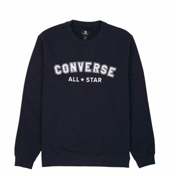 Толстовка без капюшона мужская Converse Classic Fit All Star Single Screen Чёрный