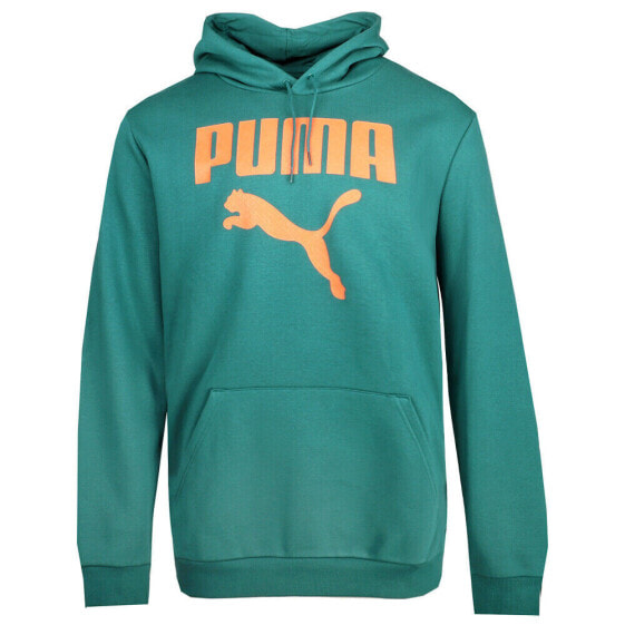 Puma Framed Up Logo Hoodie & Tall Mens Green Casual Outerwear 67807443