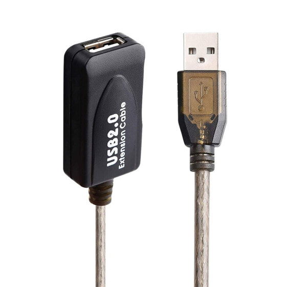 удлинительный USB-кабель Ewent EW1024 25 m Чёрный