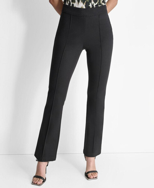 Women's High-Rise Front-Seamed Side-Zip Trousers