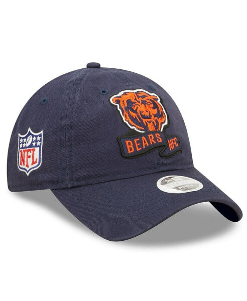 Women's Navy Chicago Bears 2022 Sideline Adjustable 9TWENTY Hat