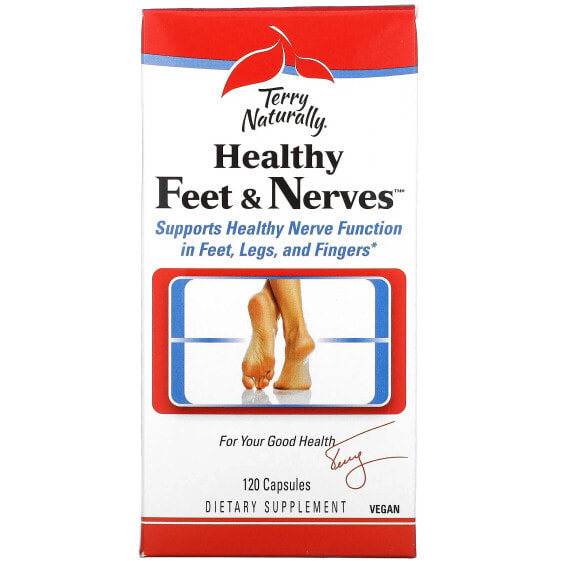 Terry Naturally, Terry Naturally, Healthy Feet & Nerves, здоровые ноги и нервы, 120 капсул