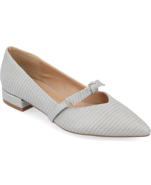 Women's Cait Bow Mary Jane Pointed Toe Flats