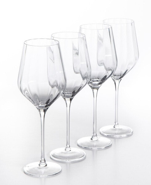 Cambron Optic White Wine Glasses, Set of 4